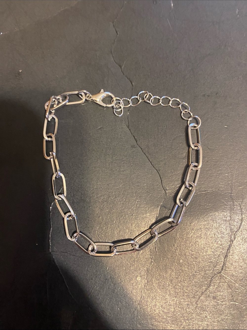 Sterling Silver Link Chain Bracelet - Silver